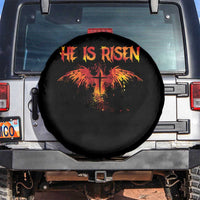 He Is Risen Spare Tire Cover Phoenix Christian Jesus Resurrection Cross - Wonder Print Shop