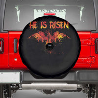 He Is Risen Spare Tire Cover Phoenix Christian Jesus Resurrection Cross - Wonder Print Shop