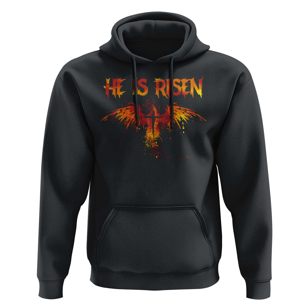 He Is Risen Hoodie Phoenix Christian Jesus Resurrection Cross - Wonder Print Shop