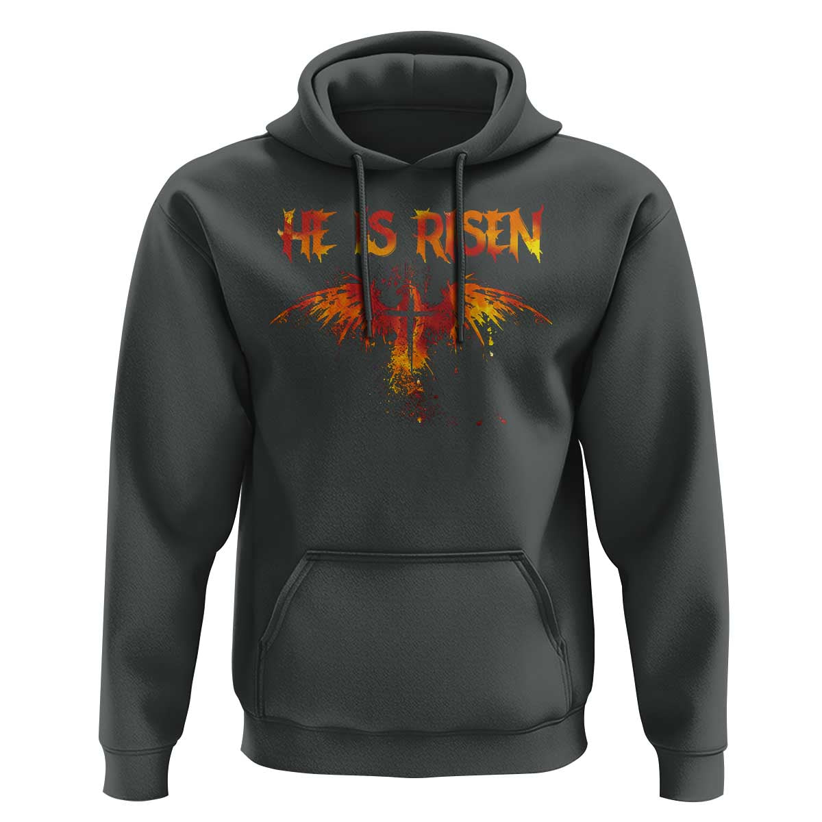 He Is Risen Hoodie Phoenix Christian Jesus Resurrection Cross - Wonder Print Shop