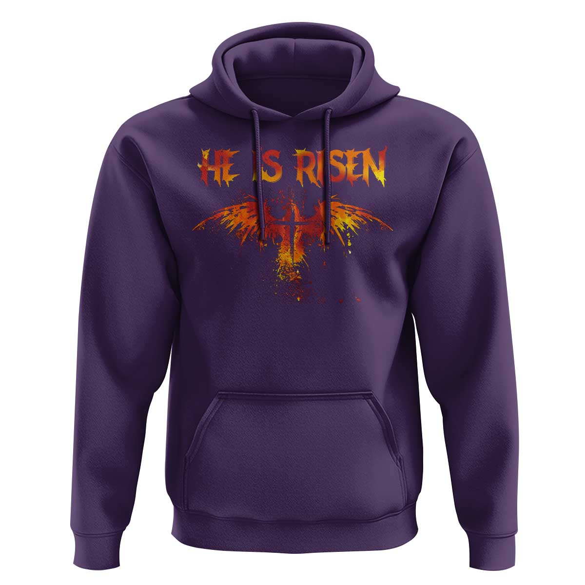 He Is Risen Hoodie Phoenix Christian Jesus Resurrection Cross - Wonder Print Shop