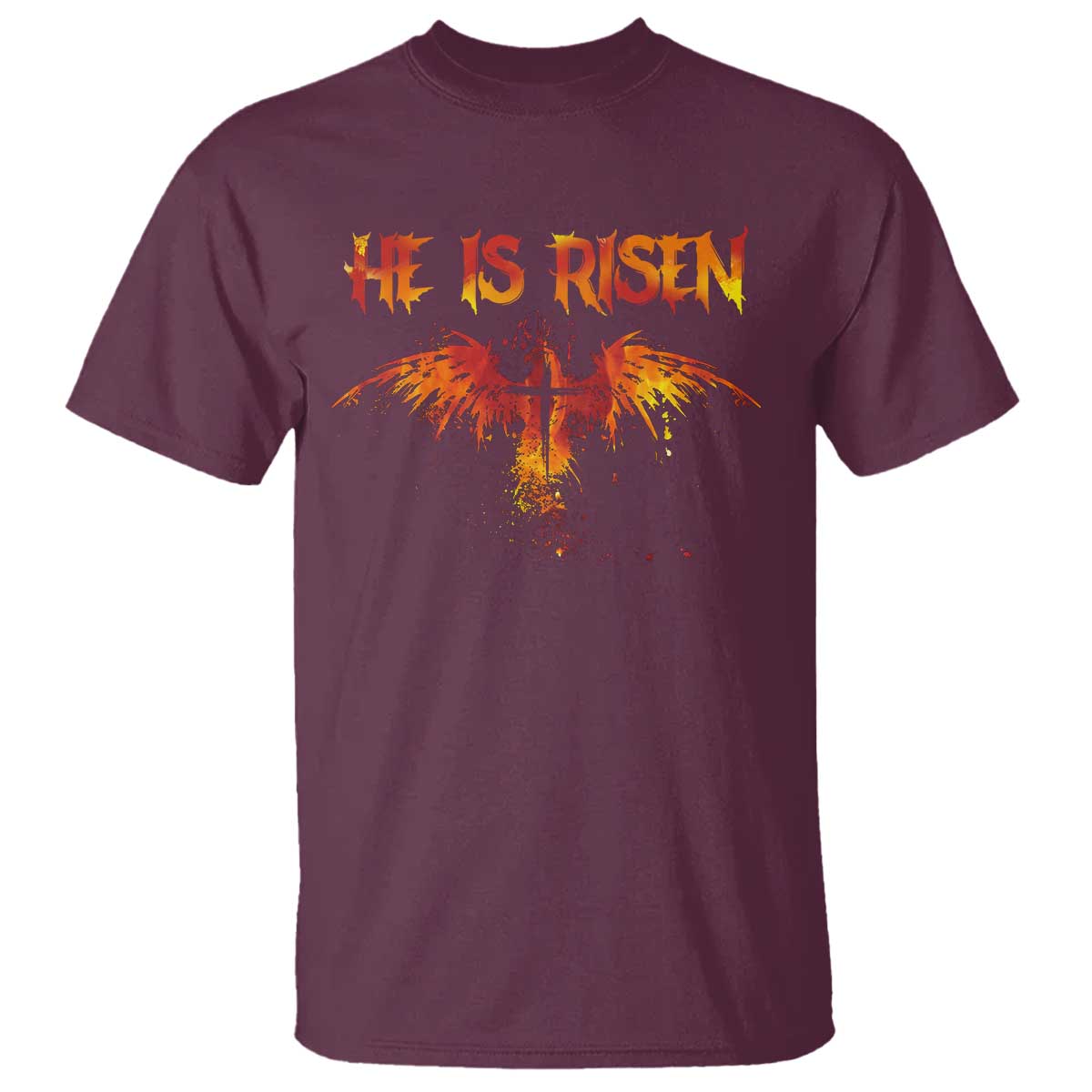 He Is Risen T Shirt Phoenix Christian Jesus Resurrection Cross - Wonder Print Shop
