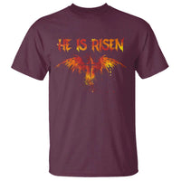 He Is Risen T Shirt Phoenix Christian Jesus Resurrection Cross - Wonder Print Shop