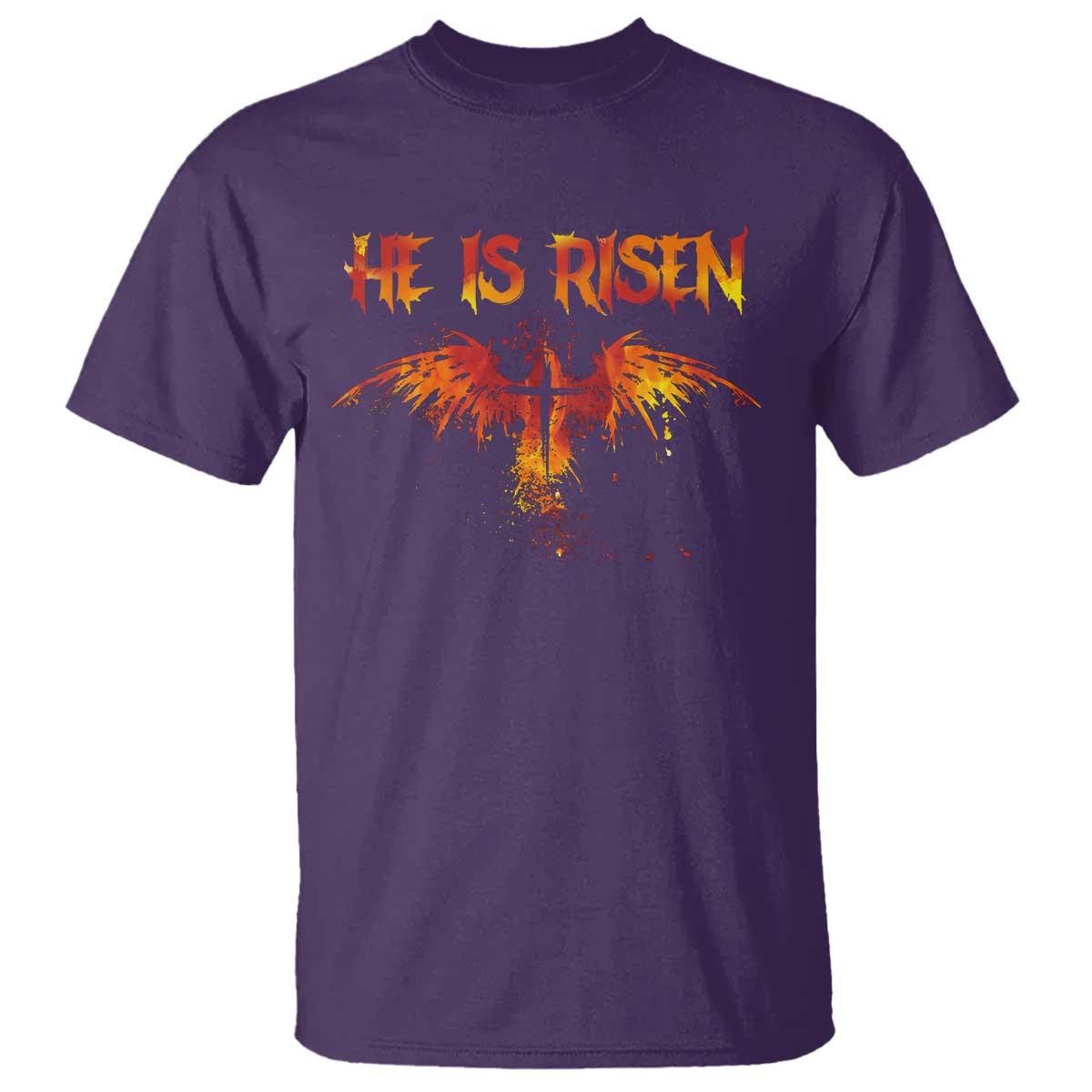 He Is Risen T Shirt Phoenix Christian Jesus Resurrection Cross - Wonder Print Shop