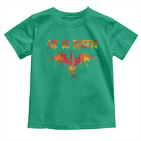 He Is Risen Toddler T Shirt Phoenix Christian Jesus Resurrection Cross - Wonder Print Shop