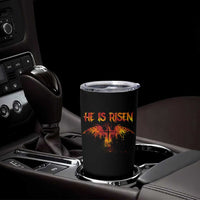 He Is Risen Tumbler Cup Phoenix Christian Jesus Resurrection Cross - Wonder Print Shop