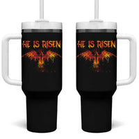 He Is Risen Tumbler With Handle Phoenix Christian Jesus Resurrection Cross - Wonder Print Shop