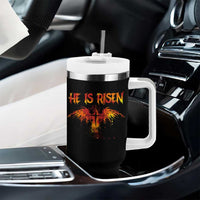 He Is Risen Tumbler With Handle Phoenix Christian Jesus Resurrection Cross - Wonder Print Shop