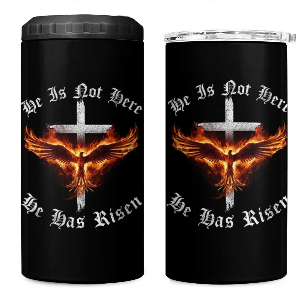 Easter Jesus Has Risen 4 in 1 Can Cooler Tumbler Christian Religious Phoenix Resurrection Cross - Wonder Print Shop