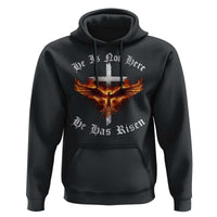 Easter Jesus Has Risen Hoodie Christian Religious Phoenix Resurrection Cross - Wonder Print Shop