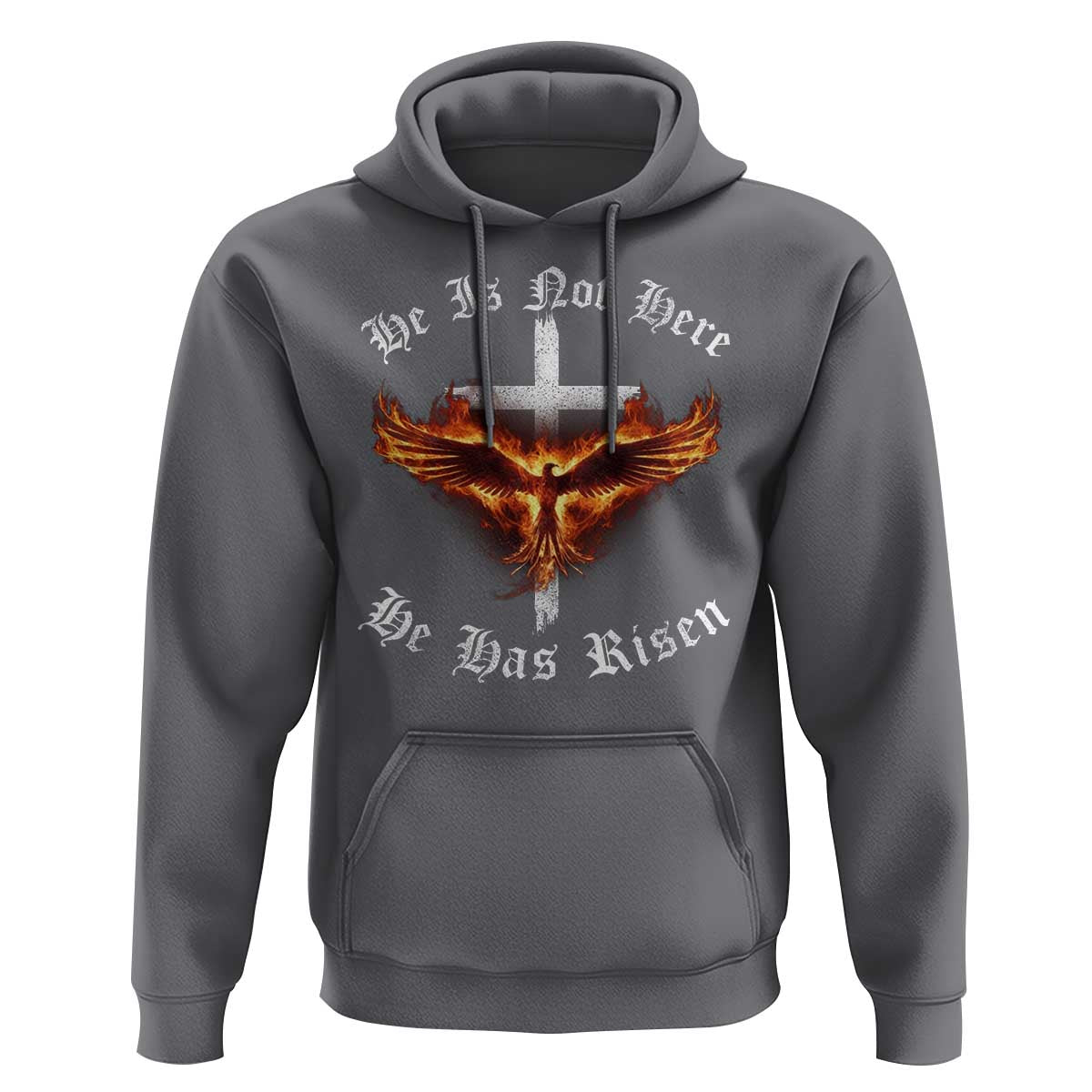 Easter Jesus Has Risen Hoodie Christian Religious Phoenix Resurrection Cross - Wonder Print Shop