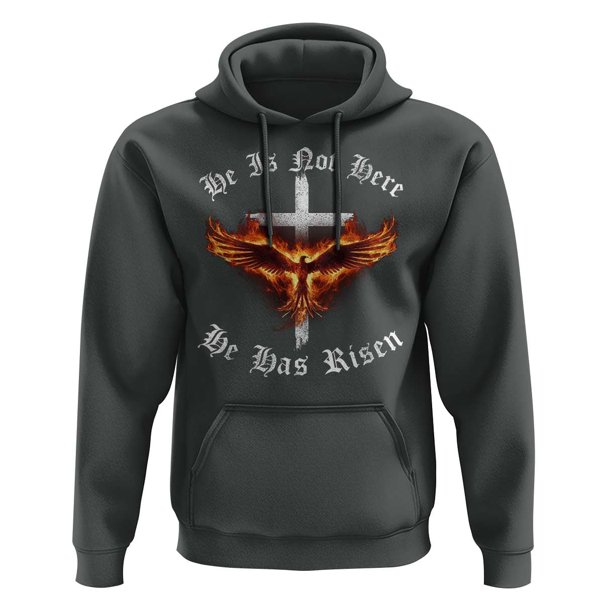 Easter Jesus Has Risen Hoodie Christian Religious Phoenix Resurrection Cross - Wonder Print Shop