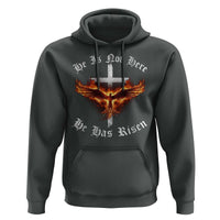 Easter Jesus Has Risen Hoodie Christian Religious Phoenix Resurrection Cross - Wonder Print Shop