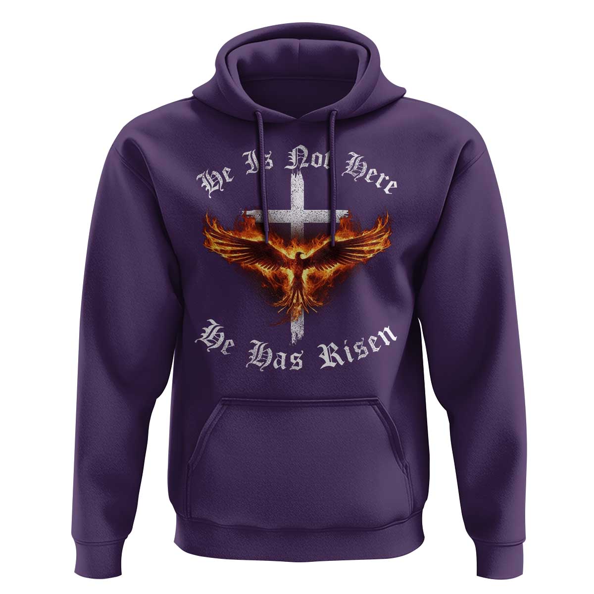 Easter Jesus Has Risen Hoodie Christian Religious Phoenix Resurrection Cross - Wonder Print Shop