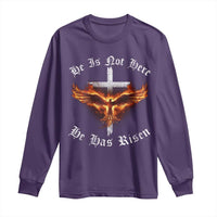 Easter Jesus Has Risen Long Sleeve Shirt Christian Religious Phoenix Resurrection Cross - Wonder Print Shop