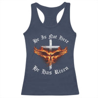 Easter Jesus Has Risen Racerback Tank Top Christian Religious Phoenix Resurrection Cross - Wonder Print Shop
