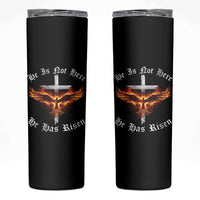 Easter Jesus Has Risen Skinny Tumbler Christian Religious Phoenix Resurrection Cross - Wonder Print Shop