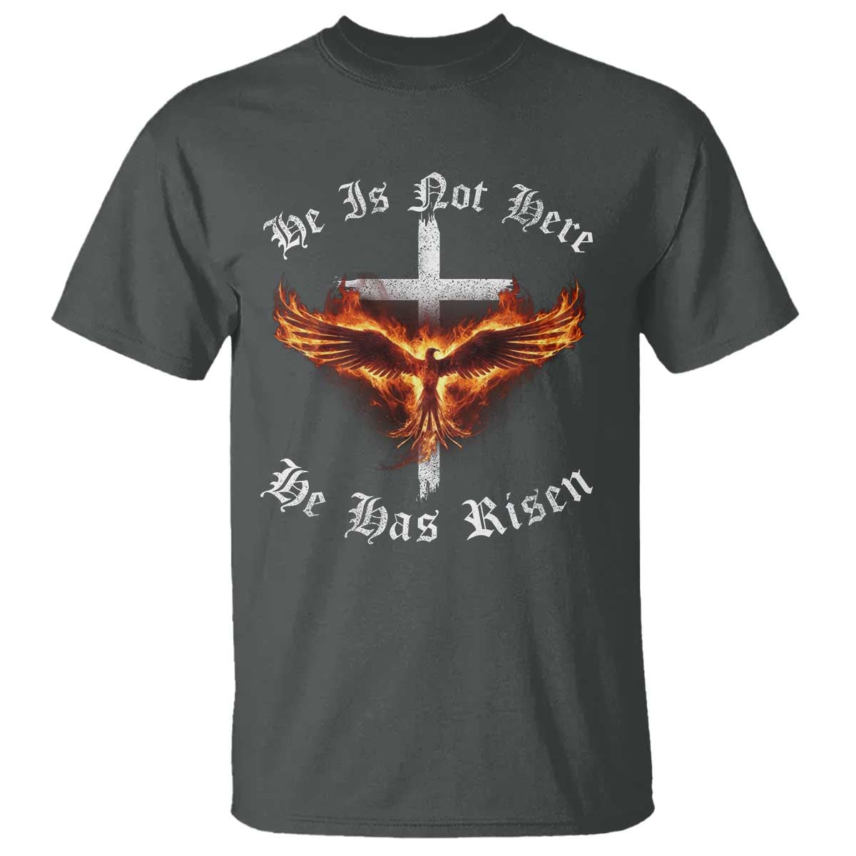 Easter Jesus Has Risen T Shirt Christian Religious Phoenix Resurrection Cross - Wonder Print Shop