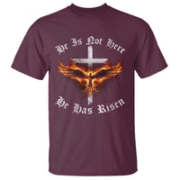 Easter Jesus Has Risen T Shirt Christian Religious Phoenix Resurrection Cross - Wonder Print Shop