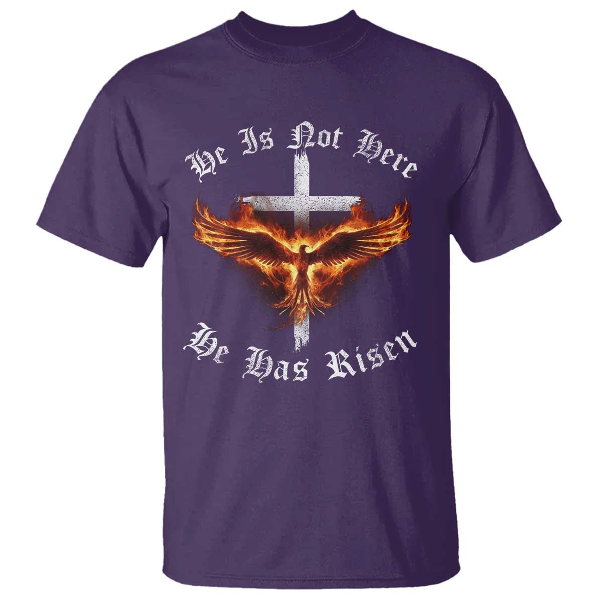 Easter Jesus Has Risen T Shirt Christian Religious Phoenix Resurrection Cross - Wonder Print Shop