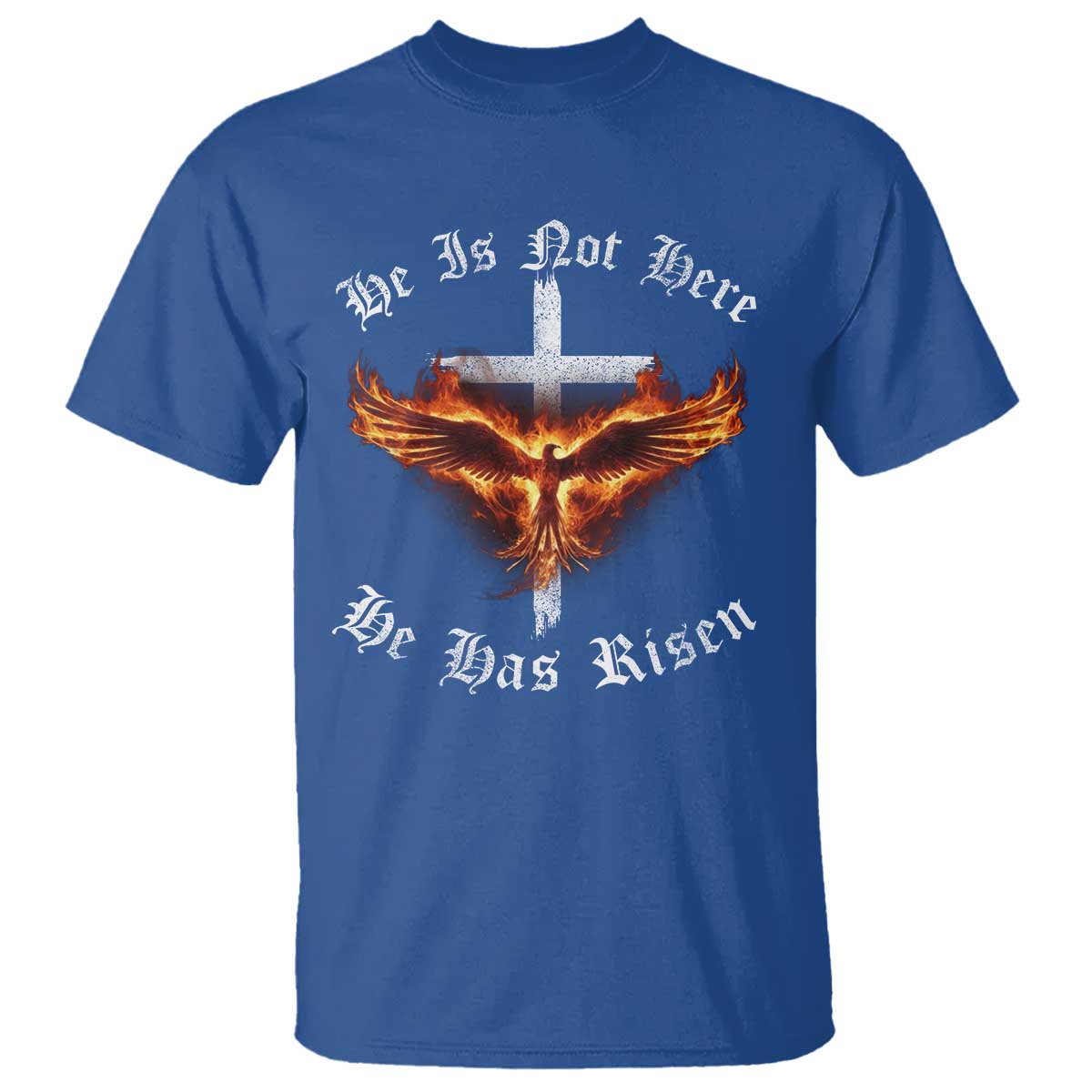Easter Jesus Has Risen T Shirt Christian Religious Phoenix Resurrection Cross - Wonder Print Shop