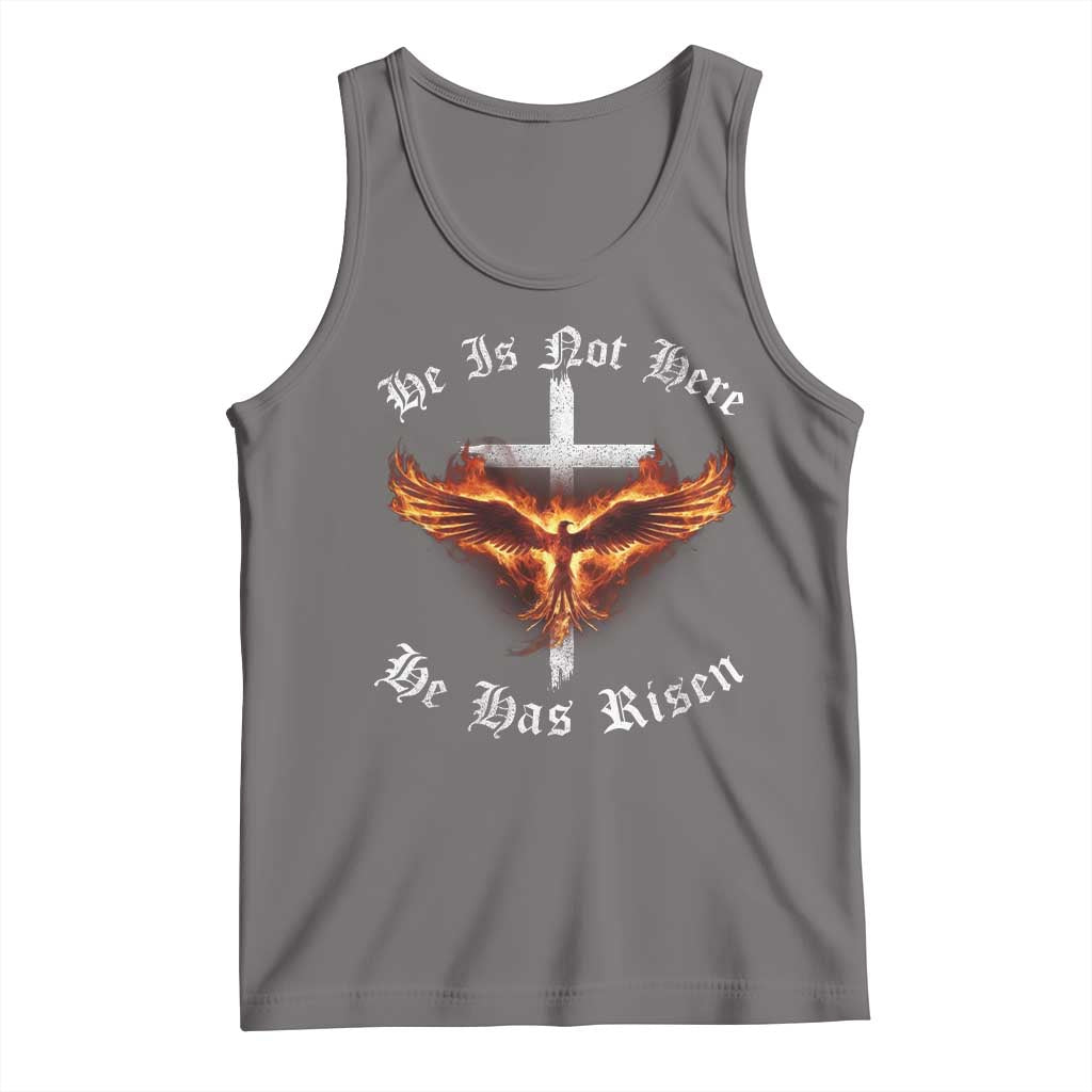 Easter Jesus Has Risen Tank Top Christian Religious Phoenix Resurrection Cross - Wonder Print Shop