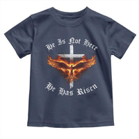 Easter Jesus Has Risen Toddler T Shirt Christian Religious Phoenix Resurrection Cross - Wonder Print Shop
