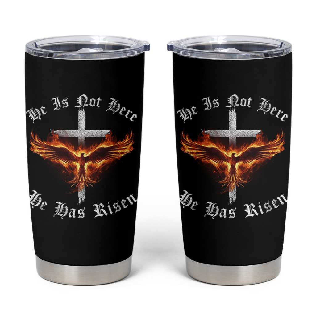 Easter Jesus Has Risen Tumbler Cup Christian Religious Phoenix Resurrection Cross - Wonder Print Shop