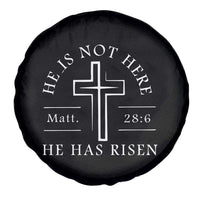 He Is Not Here He Has Risen Spare Tire Cover Jesus Christ Easter Cross Christian Matt 28:6
