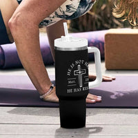 He Is Not Here He Has Risen Tumbler With Handle Jesus Christ Easter Cross Christian Matt 28:6