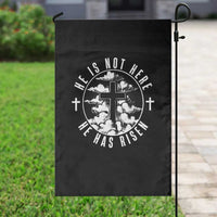 Easter Jesus Has Risen Garden Flag Christian Bible Verse Graphic Cross 90s Style - Wonder Print Shop