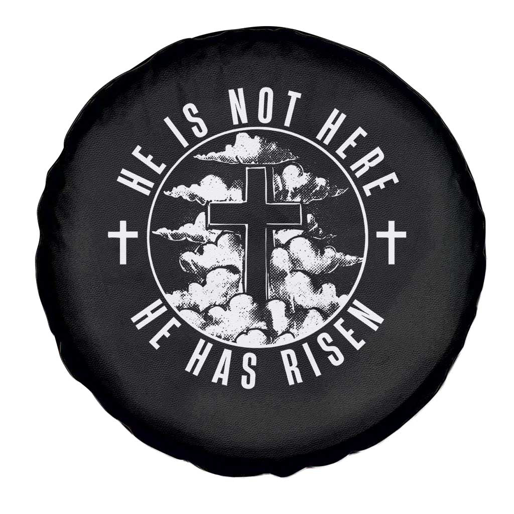 Easter Jesus Has Risen Spare Tire Cover Christian Bible Verse Graphic Cross 90s Style - Wonder Print Shop