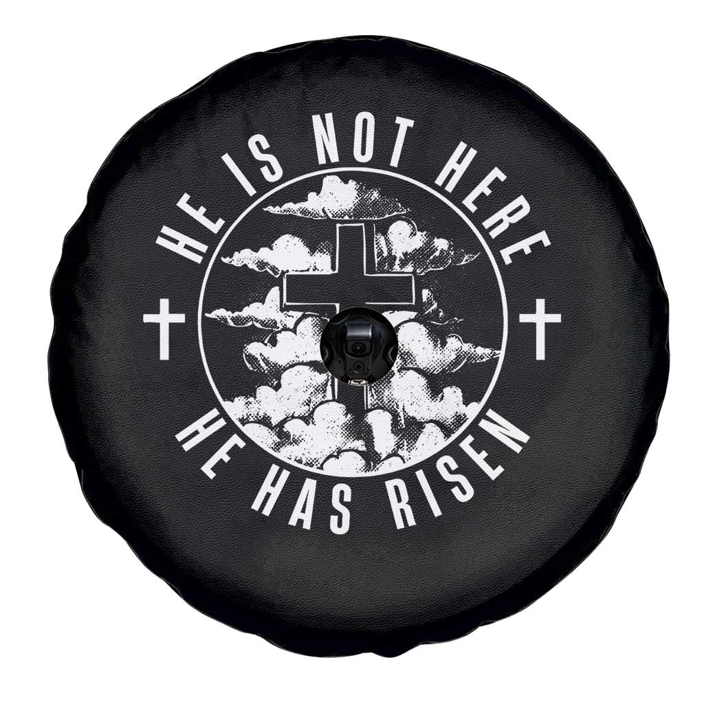 Easter Jesus Has Risen Spare Tire Cover Christian Bible Verse Graphic Cross 90s Style - Wonder Print Shop