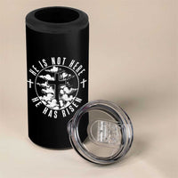 Easter Jesus Has Risen 4 in 1 Can Cooler Tumbler Christian Bible Verse Graphic Cross 90s Style - Wonder Print Shop