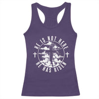 Easter Jesus Has Risen Racerback Tank Top Christian Bible Verse Graphic Cross 90s Style - Wonder Print Shop