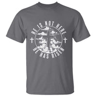 Easter Jesus Has Risen T Shirt Christian Bible Verse Graphic Cross 90s Style - Wonder Print Shop