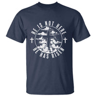 Easter Jesus Has Risen T Shirt Christian Bible Verse Graphic Cross 90s Style - Wonder Print Shop