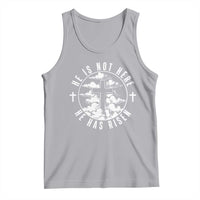 Easter Jesus Has Risen Tank Top Christian Bible Verse Graphic Cross 90s Style - Wonder Print Shop
