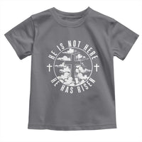 Easter Jesus Has Risen Toddler T Shirt Christian Bible Verse Graphic Cross 90s Style - Wonder Print Shop