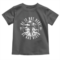 Easter Jesus Has Risen Toddler T Shirt Christian Bible Verse Graphic Cross 90s Style - Wonder Print Shop