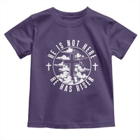Easter Jesus Has Risen Toddler T Shirt Christian Bible Verse Graphic Cross 90s Style - Wonder Print Shop