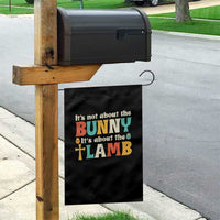Religious Easter Garden Flag Retro Its Not About The Bunny Its About The Lamb - Wonder Print Shop