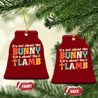Religious Easter Ceramic Ornament Retro Its Not About The Bunny Its About The Lamb - Wonder Print Shop