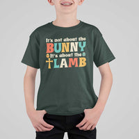 Religious Easter T Shirt For Kid Retro Its Not About The Bunny Its About The Lamb - Wonder Print Shop