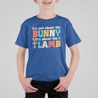 Religious Easter T Shirt For Kid Retro Its Not About The Bunny Its About The Lamb - Wonder Print Shop