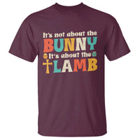 Religious Easter T Shirt Retro Its Not About The Bunny Its About The Lamb - Wonder Print Shop