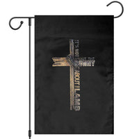 Easter Christian Garden Flag Vintage Cross Farmhouse Religious Not About Bunny About the Lamb