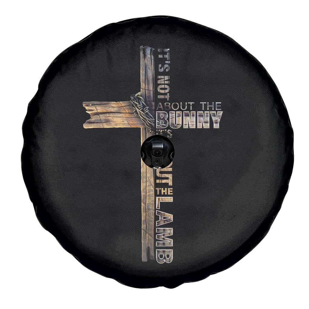 Easter Christian Spare Tire Cover Vintage Cross Farmhouse Religious Not About Bunny About the Lamb