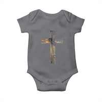 Easter Christian Baby Onesie Vintage Cross Farmhouse Religious Not About Bunny About the Lamb