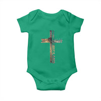 Easter Christian Baby Onesie Vintage Cross Farmhouse Religious Not About Bunny About the Lamb